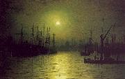 Atkinson Grimshaw Nightfall Down the Thames USA oil painting reproduction